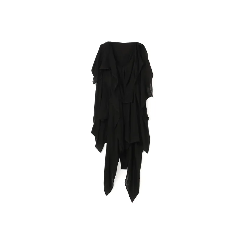 Yohji Yamamoto Short Sleeved Dresses Women's Black-0