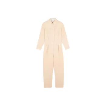 Sandro Jumpsuit Women's Beige Yellow