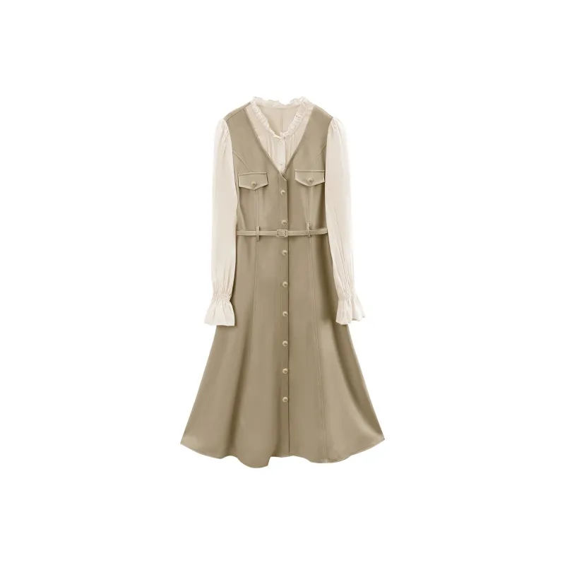 A Paradise For Awakening Long Sleeved Dresses Women's-2