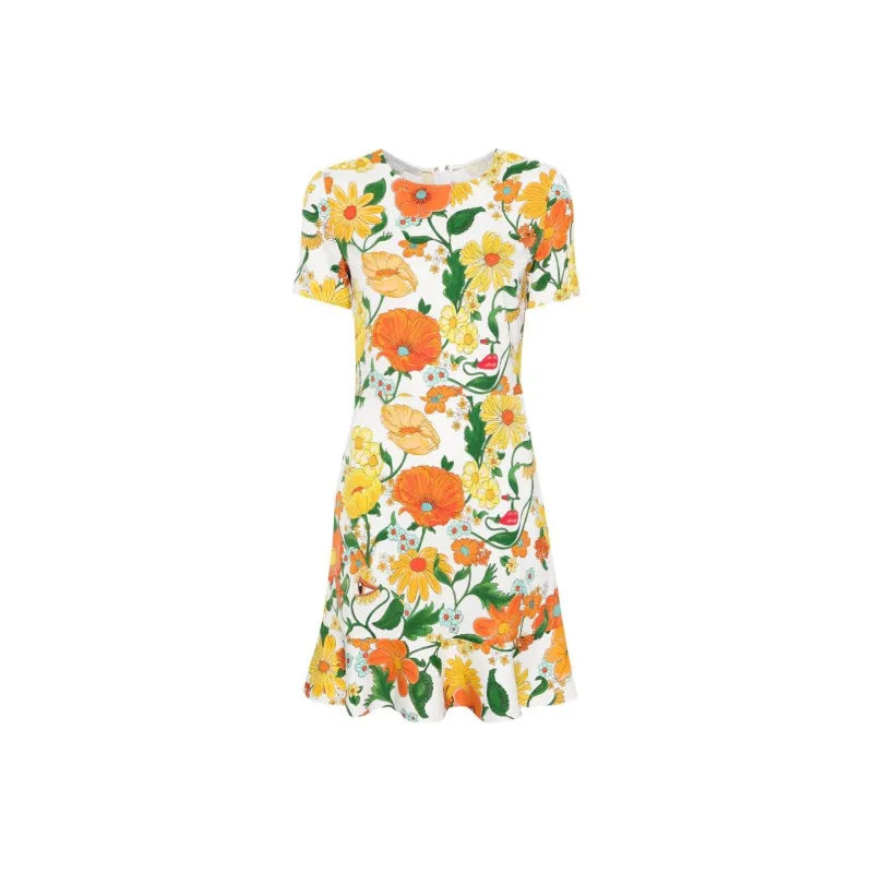 Stella McCartney Floral print Peplum Dress-0