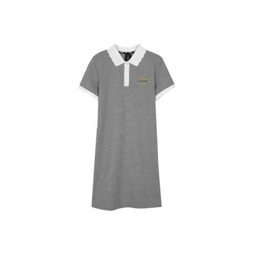 Skechers Short Sleeved Dresses Women's Medium Heather Gray