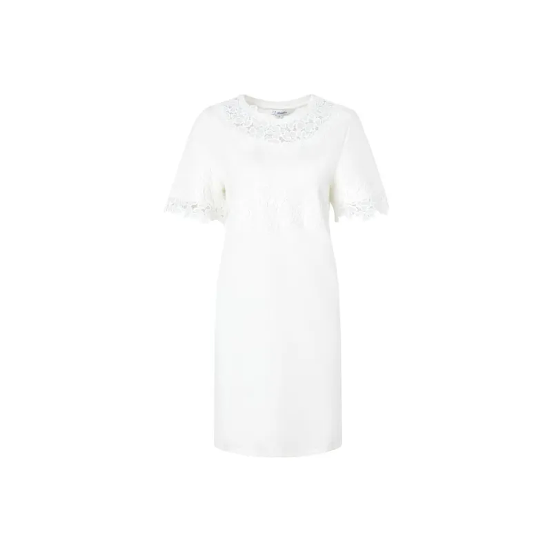 JZ Juzui Short Sleeved Dress Women's Ecru-0