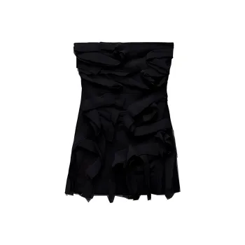 ZARA Sleeveless Dress Women's Black