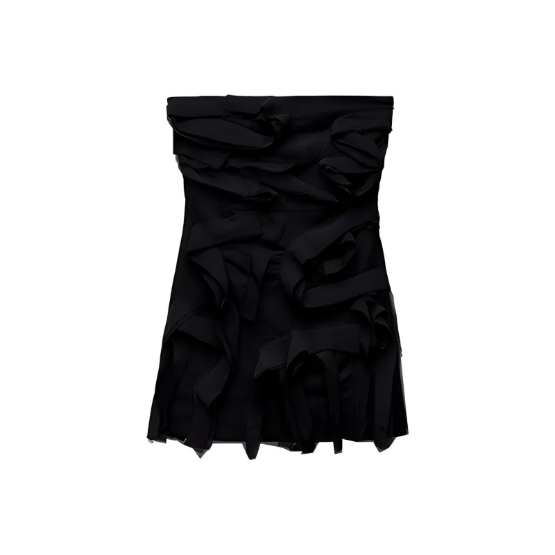 ZARA Sleeveless Dress Women's Black-0
