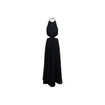 Sabina Musayev Doro Lace Halterneck Maxi Dress
