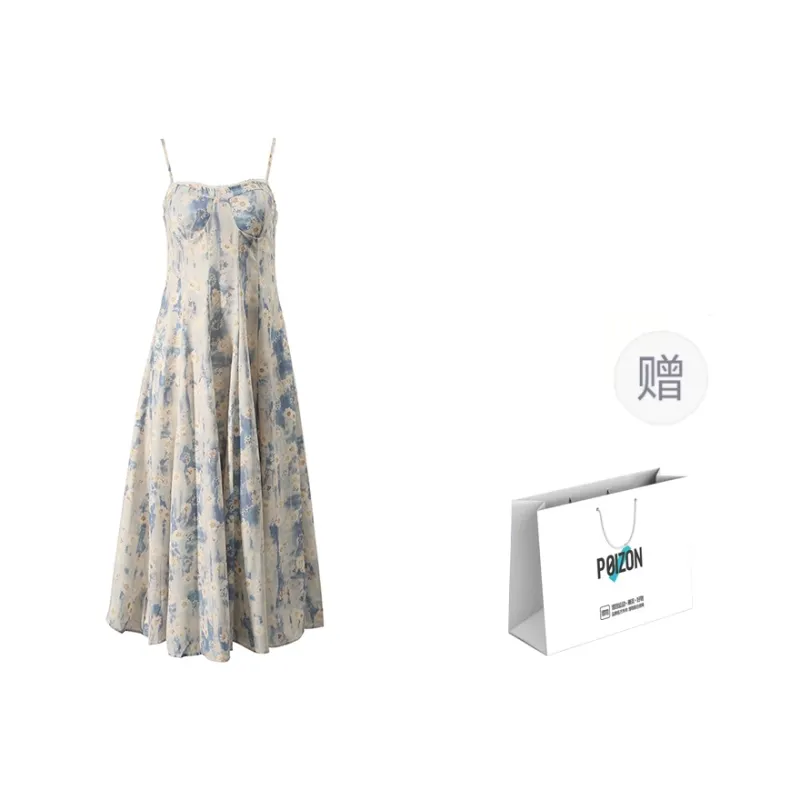 IQC Slip Dresses Women's Light Blue-2
