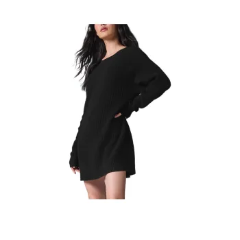 Alo Yoga Cashmere Plush Waffle Dress Long Sleeved Dress Women's