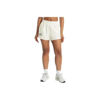 GYMSHARK Care Label Graphic Brushed Casual Shorts Women's Soft White