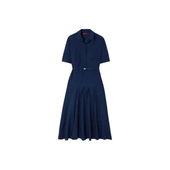 GUCCI Short Sleeved Dress Women's Blue