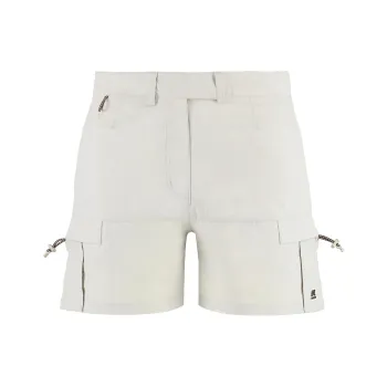 K WAY Casual Shorts Women's Gray White