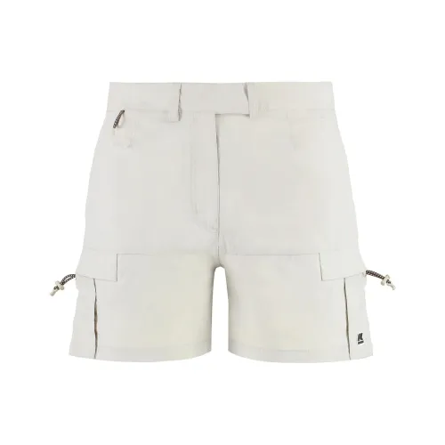 K WAY Casual Shorts Women's Gray White