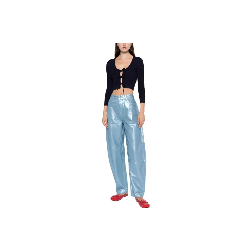 GANNI Foil Stary Denim 'Heather'-0