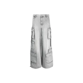 Patrizia Pepe High waisted Cotton Cargo Trousers