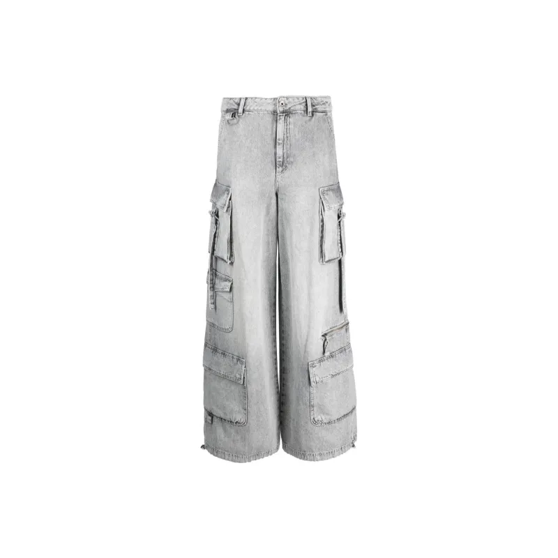 Patrizia Pepe High waisted Cotton Cargo Trousers-0
