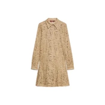 MaxMara Studio Long Sleeved Dresses Women's Beige