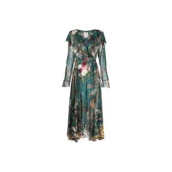 Camilla Verdis World Silk Wrap Dress