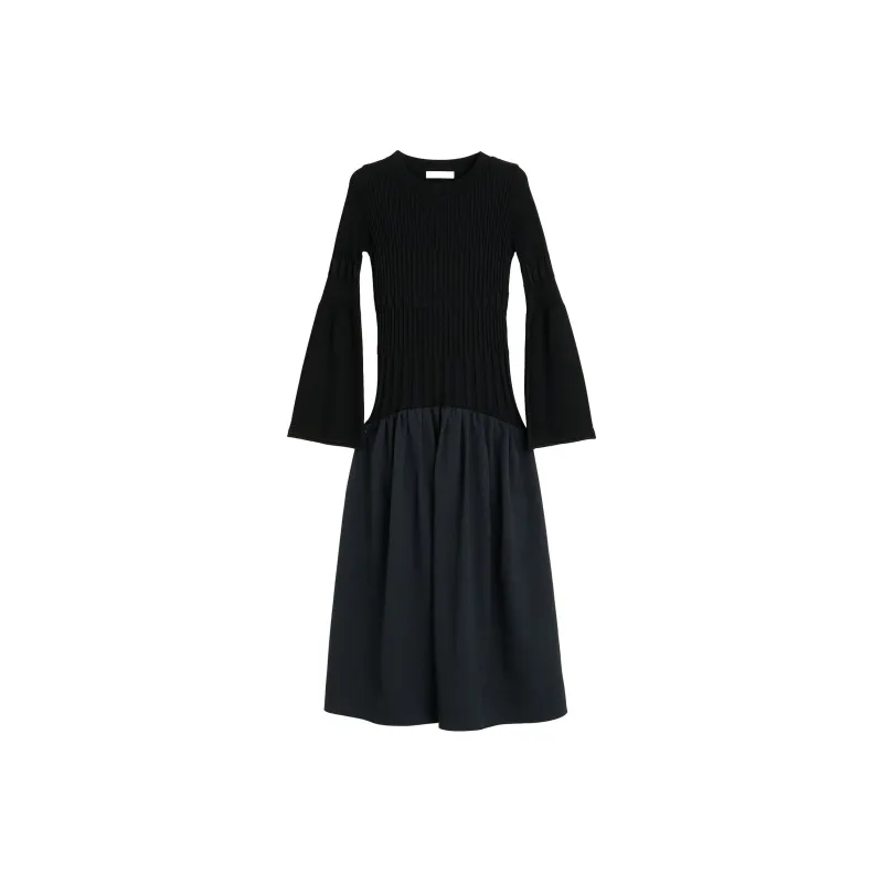 PUBLIC TOKYO Long Sleeved Dresses Women's Black-0