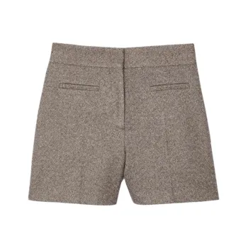 Sandro Houndstooth High waisted Shorts