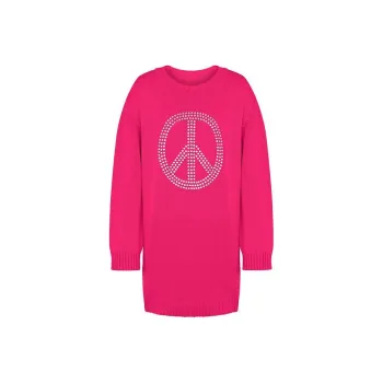 MOSCHINO Peace Symbol Short Oversized Dress