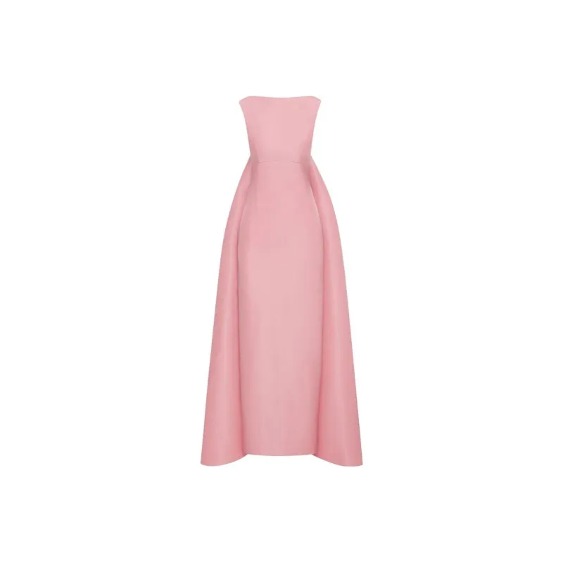 Oscar De La Renta Draped Faille Silk Gown-0