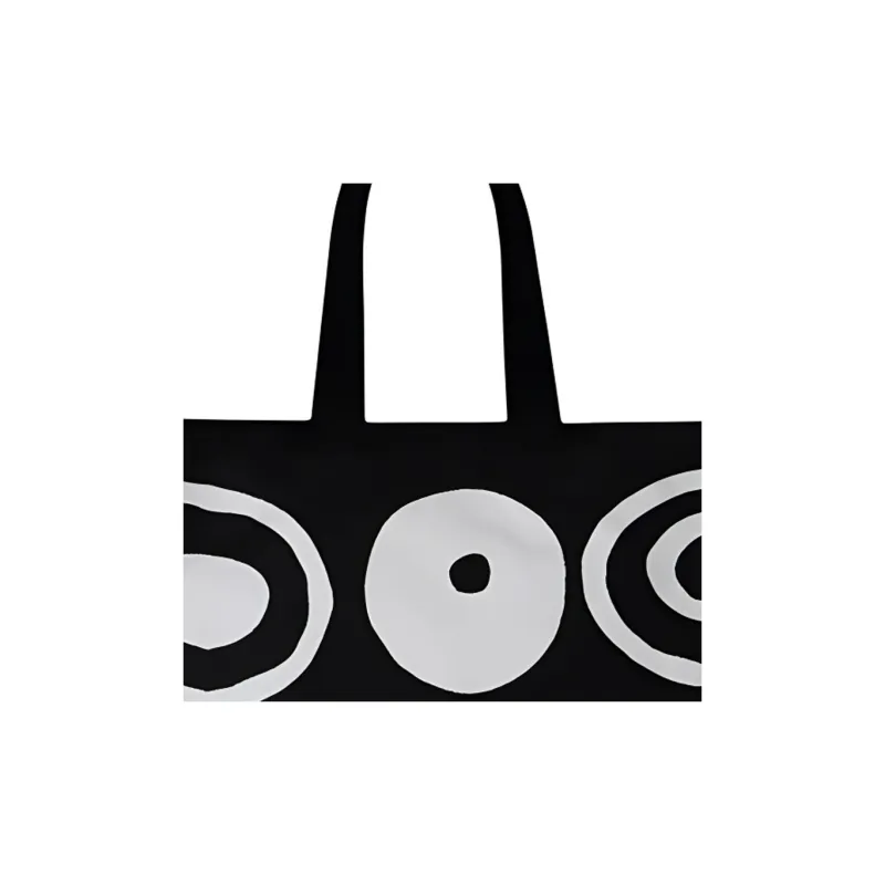 10 CORSO COMO Cotton Tote Bag, Shopping Bag, Handbag Unisex Black & White-4