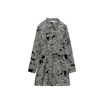 ZARA Long-Sleeved Dresses Women's Color Blocking