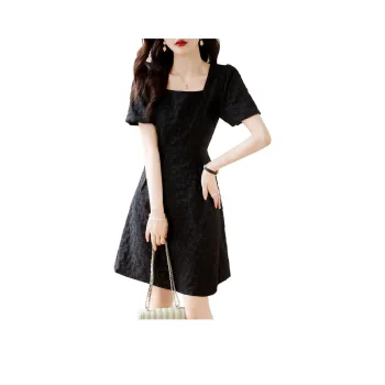 Still Quiet Short Sleeved Dress Women's Black