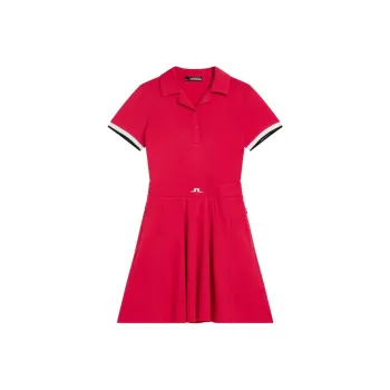 J.Lindeberg Short Sleeved Dress Women's Peach Red
