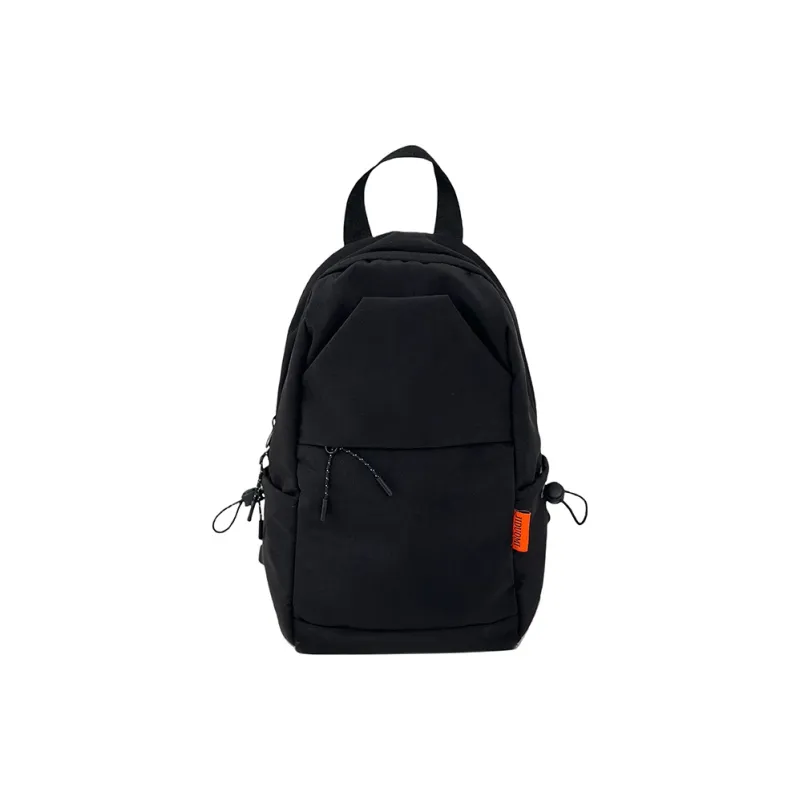 GEERDUN Nylon Backpack Unisex Ecru/Black/Army Green-4