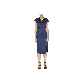 FRAME SS23 Short Sleeved Dress Women's Blue