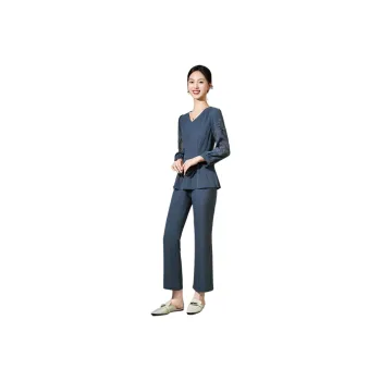 Mylan Casual Suit For Early Autumn Women's Gray