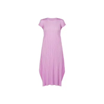 PLEATS PLEASE ISSEY MIYAKE Short-Sleeved Dresses Women's Light Pink
