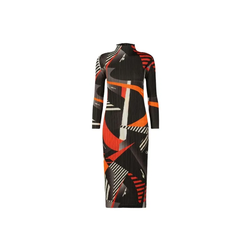 PLEATS PLEASE ISSEY MIYAKE Long-Sleeved Dresses Women's Black-0
