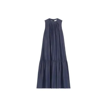 WEEKEND MaxMara Crewnek Sleeveless Denim Dress