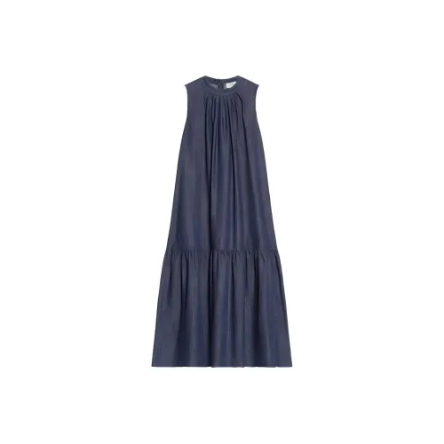 WEEKEND MaxMara Crewnek Sleeveless Denim Dress