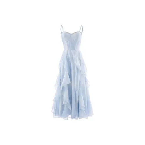 KENLY Camisole With Built-in Push-Up Dress Women's Blue