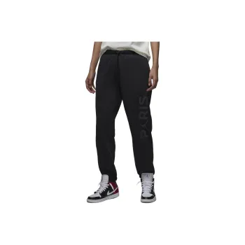 Jordan Brooklyn Fleece Paris Saint Germain Knitted Sports Pants Women's Gray Black