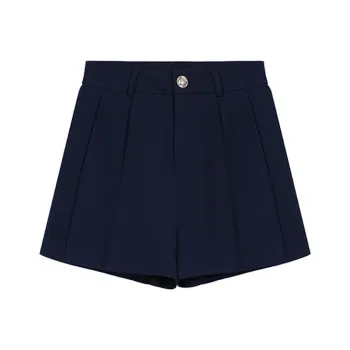 ETSE Casual Shorts Women's Navy Blue