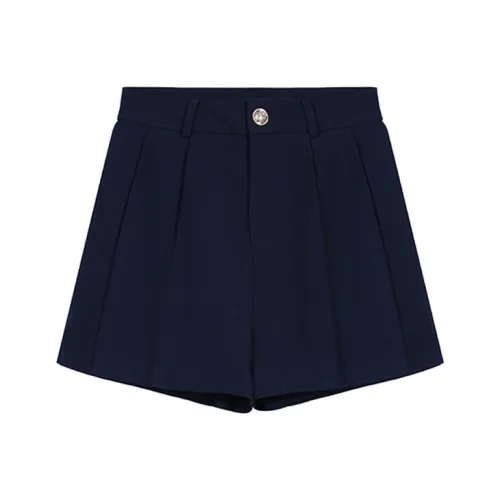ETSE Casual Shorts Women's Navy Blue