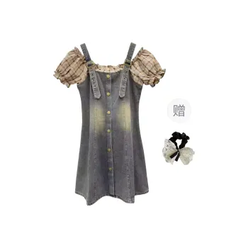 PAVEA Short Sleeved Dress Women's Image Color+Hair Tie Included