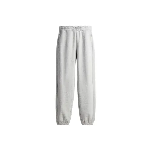 H&M Knitted Sports Pants Women's Light Gray
