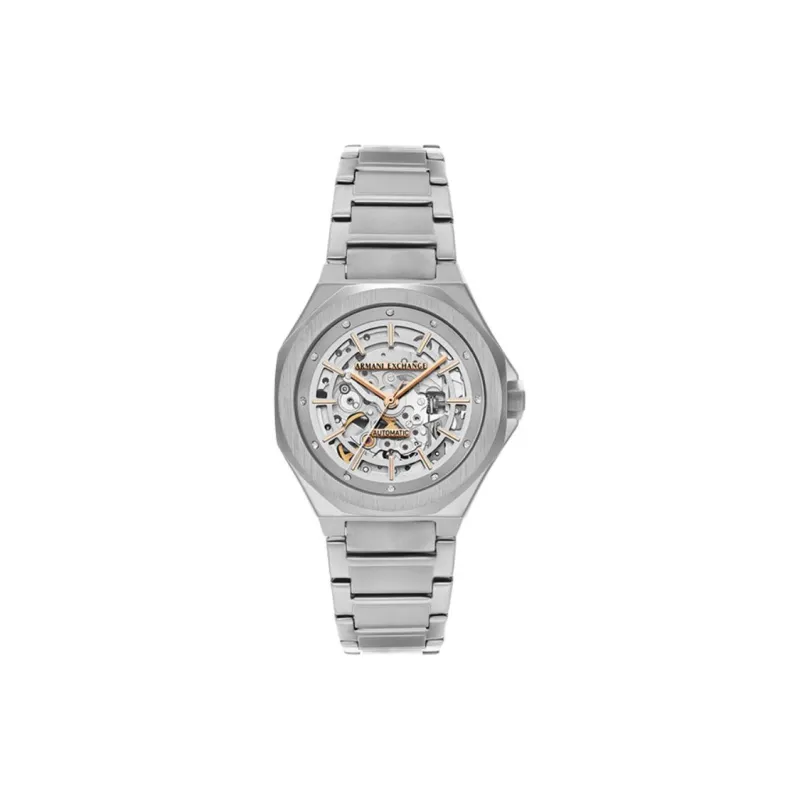 ARMANI EXCHANGEAE Armani Wrist Watch Mechanical Movement Stainless Steel Strap 36mm Silver Dial Women's Watch-0