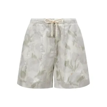 Moncler Casual Shorts Women's White & Gray
