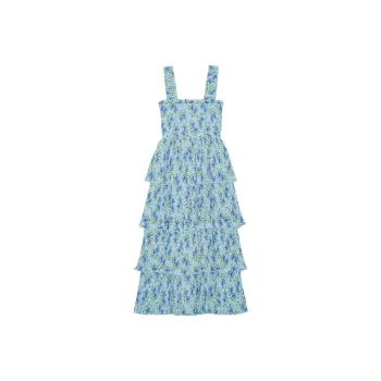 GANNI Slip Dresses Women's Ice Water Blue