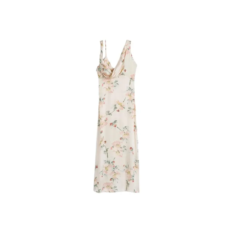 TOTEME Floral print Satin Maxi Dress-0