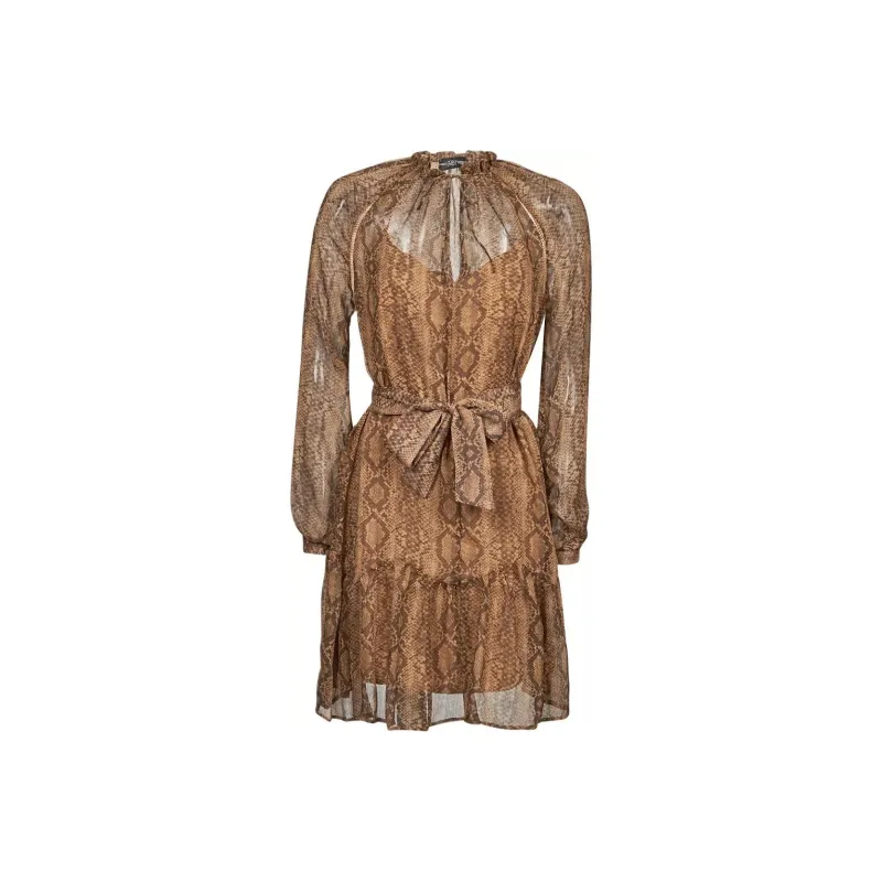 GUESS Long-Sleeved Dresses Women's Brown-0