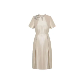 BBLLUUEE SS24 Short Sleeved Dress Women's Mist Purple
