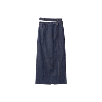 Miss Sixty Denim Long Skirts Women's Black Blue