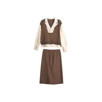 Olrain Skirt Set Women's Light Coffee