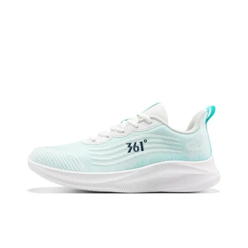 361° Slip Resistant And Breathable Low Top Sprint Running Shoes Men's White Green